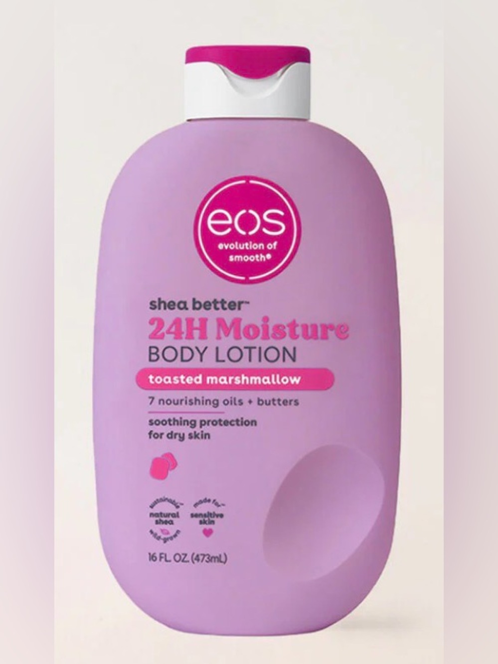 eos Shea Better 24H Moisture Body Lotion in Lavender Pink